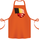 Curled Belgium Flag Belgian Day Football Cotton Apron 100% Organic Orange