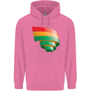 Curled Bolivia Flag Bolivian Day Football Childrens Kids Hoodie Azalea