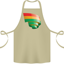 Curled Bolivia Flag Bolivian Day Football Cotton Apron 100% Organic Khaki