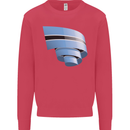 Curled Botswana Flag Batswana Day Football Kids Sweatshirt Jumper Heliconia