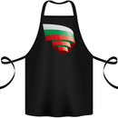 Curled Bulgaria Flag Bulgarian Day Football Cotton Apron 100% Organic Black