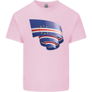 Curled Cape Verde Flag Verdean Day Football Mens Cotton T-Shirt Tee Top Light Pink