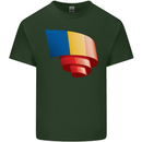Curled Chad Flag Chadian Day Football Mens Cotton T-Shirt Tee Top Forest Green