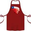 Curled Chile Flag Chilean Day Football Cotton Apron 100% Organic Maroon