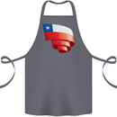 Curled Chile Flag Chilean Day Football Cotton Apron 100% Organic Steel