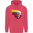 Curled Columbia Flag Columbian Day Football Childrens Kids Hoodie Heliconia