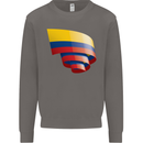 Curled Columbia Flag Columbian Day Football Mens Sweatshirt Jumper Charcoal
