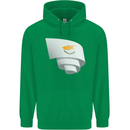 Curled Cyprus Flag Cypriot Day Football Mens 80% Cotton Hoodie Irish Green