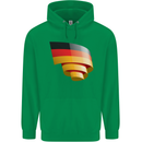 Curled Germany Flag German Day Football Childrens Kids Hoodie Irish Green