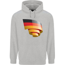 Curled Germany Flag German Day Football Mens 80% Cotton Hoodie Sports Grey