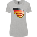Curled Germany Flag German Day Football Womens Wider Cut T-Shirt Sports Grey