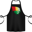 Curled Guinea Flag Guinean Day Football Cotton Apron 100% Organic Black