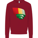 Curled Guinea Flag Guinean Day Football Kids Sweatshirt Jumper Red