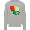 Curled Guinea Flag Guinean Day Football Kids Sweatshirt Jumper Sports Grey