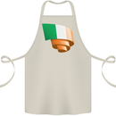 Curled Ireland Flag Irish St Patricks Day Football Cotton Apron 100% Organic Natural