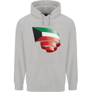 Curled Kuwait Flag Kuwaiti Day Football Mens 80% Cotton Hoodie Sports Grey