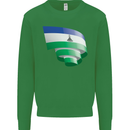 Curled Lesotho Flag Basotho Day Football Mens Sweatshirt Jumper Irish Green