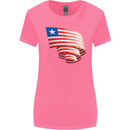 Curled Liberia Flag Liberian Day Football Womens Wider Cut T-Shirt Azalea