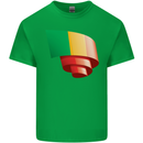 Curled Mali Flag Malian Day Football Kids T-Shirt Childrens Irish Green