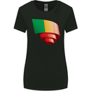 Curled Mali Flag Malian Day Football Womens Wider Cut T-Shirt Black