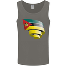 Curled Mozambique Flag Mozambican Day Football Mens Vest Tank Top Charcoal