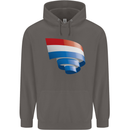 Curled Netherlands Flag Holland Dutch Day Football Mens 80% Cotton Hoodie Charcoal