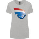 Curled Netherlands Flag Holland Dutch Day Football Womens Wider Cut T-Shirt Sports Grey