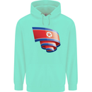 Curled North Korea Flag Korean Day Football Childrens Kids Hoodie Peppermint