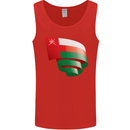 Curled Oman Flag Omani Day Football Mens Vest Tank Top Red