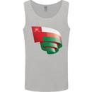 Curled Oman Flag Omani Day Football Mens Vest Tank Top Sports Grey