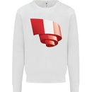 Curled Peru Flag Peruvian Day Football Kids Sweatshirt Jumper White