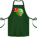 Curled Togo Flag Togolese Day Football Cotton Apron 100% Organic Forest Green