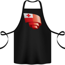 Curled Tongo Flag Tongan Day Football Cotton Apron 100% Organic Black