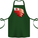 Curled Tongo Flag Tongan Day Football Cotton Apron 100% Organic Forest Green