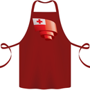 Curled Tongo Flag Tongan Day Football Cotton Apron 100% Organic Maroon