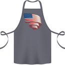 Curled USA Flag Independence Day Football Cotton Apron 100% Organic Steel