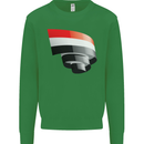 Curled Yemen Flag Yemeni Day Football Kids Sweatshirt Jumper Irish Green