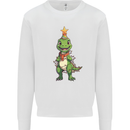 Cute Christmas T-Rex Funny Xmas Dinosaur Mens Sweatshirt Jumper White