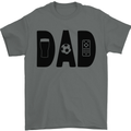 Dad Football TV Beer Funny Fathers Day Mens T-Shirt 100% Cotton Charcoal