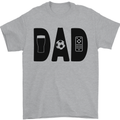 Dad Football TV Beer Funny Fathers Day Mens T-Shirt 100% Cotton Sports Grey