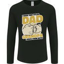 Dad & Grandpa Funny Fathers Day Grandparent Mens Long Sleeve T-Shirt Black
