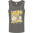 Dad & Grandpa Funny Fathers Day Grandparent Mens Vest Tank Top Charcoal