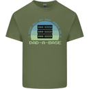 Dad a Base Funny Fathers Day Jokes Mens Cotton T-Shirt Tee Top Military Green