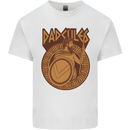 Dadcules Funny Fathers Day Gym Kids T-Shirt Childrens White