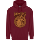 Dadcules Funny Fathers Day Gym Mens 80% Cotton Hoodie Maroon