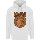 Dadcules Funny Fathers Day Gym Mens 80% Cotton Hoodie White