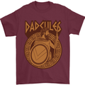 Dadcules Funny Fathers Day Gym Mens T-Shirt 100% Cotton Maroon