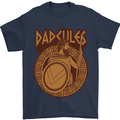 Dadcules Funny Fathers Day Gym Mens T-Shirt 100% Cotton Navy Blue