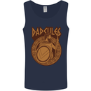 Dadcules Funny Fathers Day Gym Mens Vest Tank Top Navy Blue