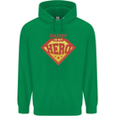 Daddy  My Hero Funny Fathers Day Superhero Childrens Kids Hoodie Irish Green